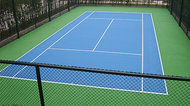 桂林市网球场丙烯酸地坪工程案例